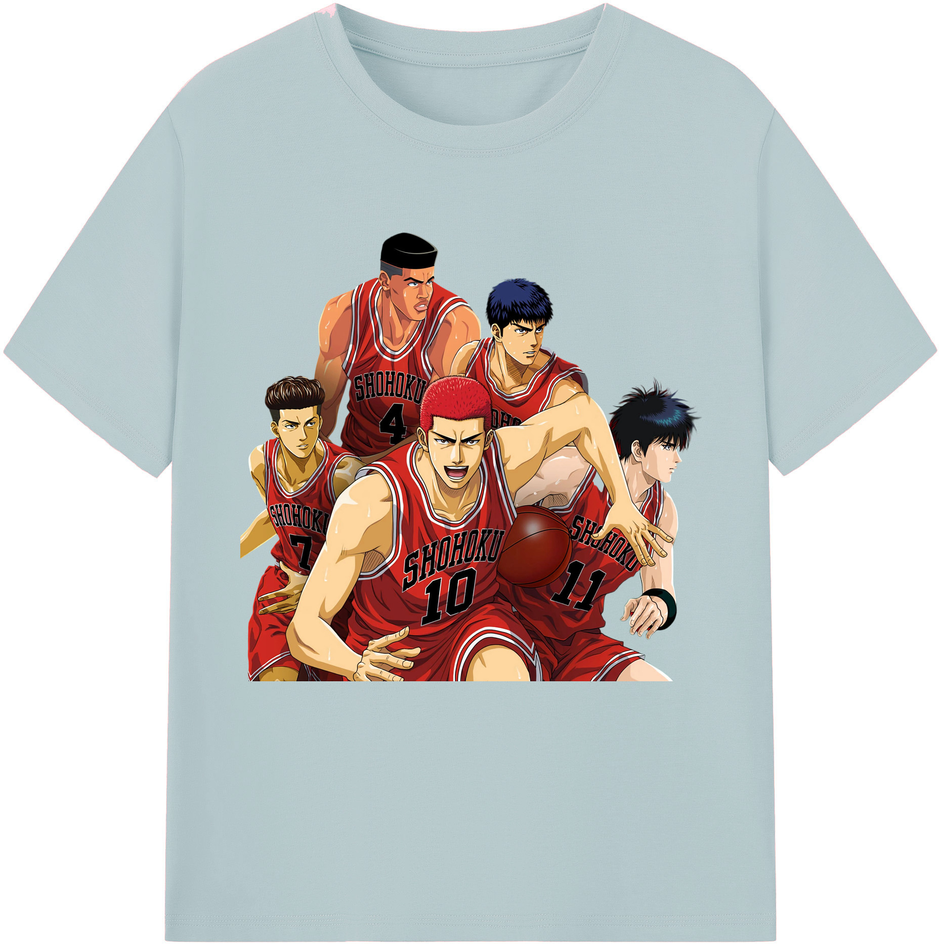 （画像用） SLAM DUNK／スラムダンク 綿100％半袖Tシャツ（フロントプリント）